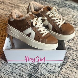 Corkys Tan and Cream Cozy Sneakers NWT